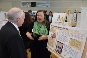 Emily Kane explaining her assignments.