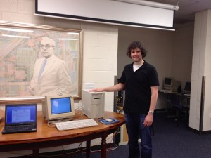 Me and the Power Macintosh 8500/120 in the Georgia Tech Library Archives.