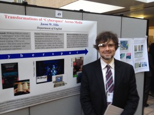 At the Poster Session, wearing Google Glass.