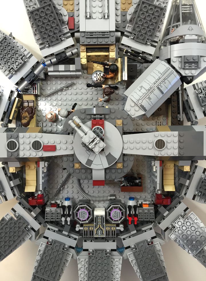 Customized LEGO Star Wars Millennium Falcon 75105