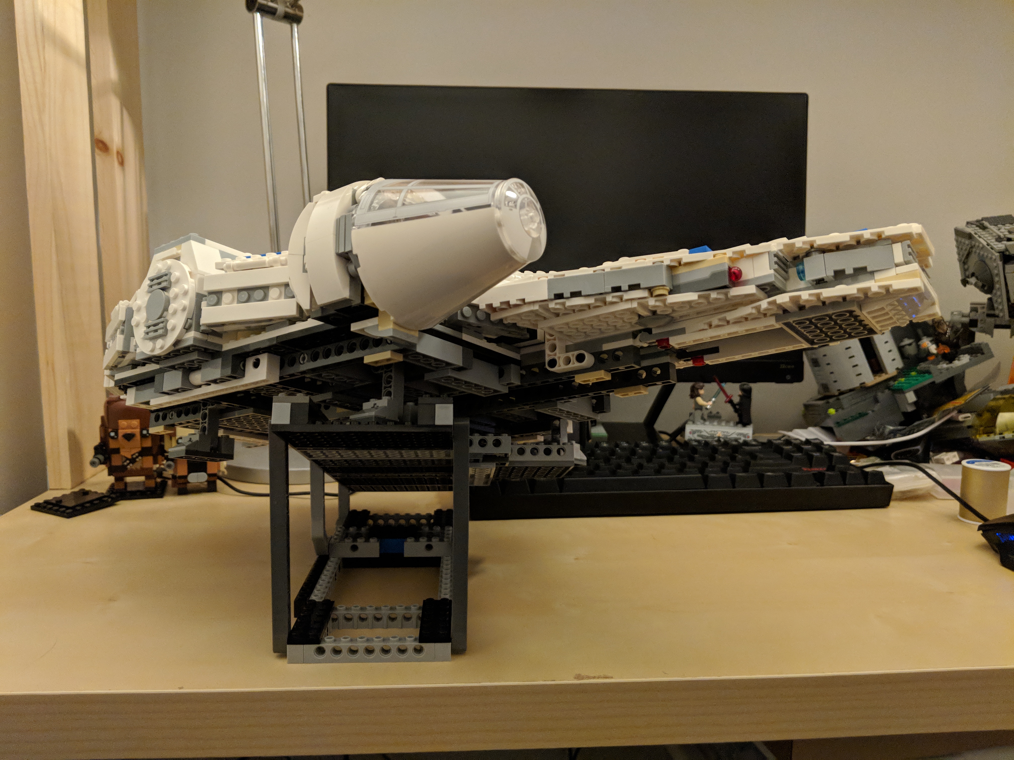 LEGO 75212 Kessel Run Millennium Falcon on Custom Display Stand ...