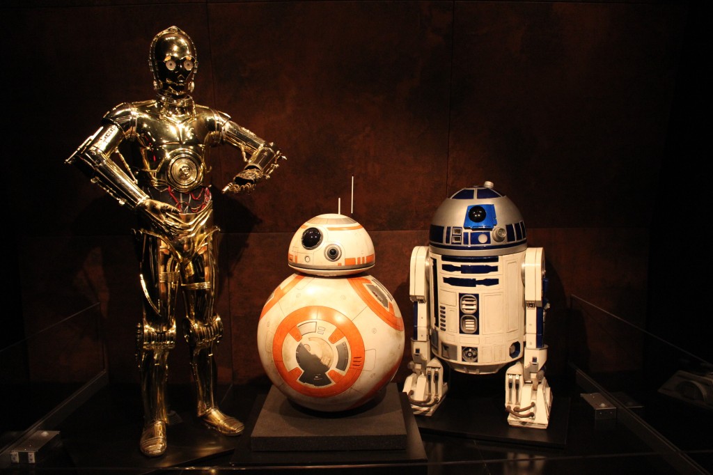 C-3PO, BB-8, and R2-D2