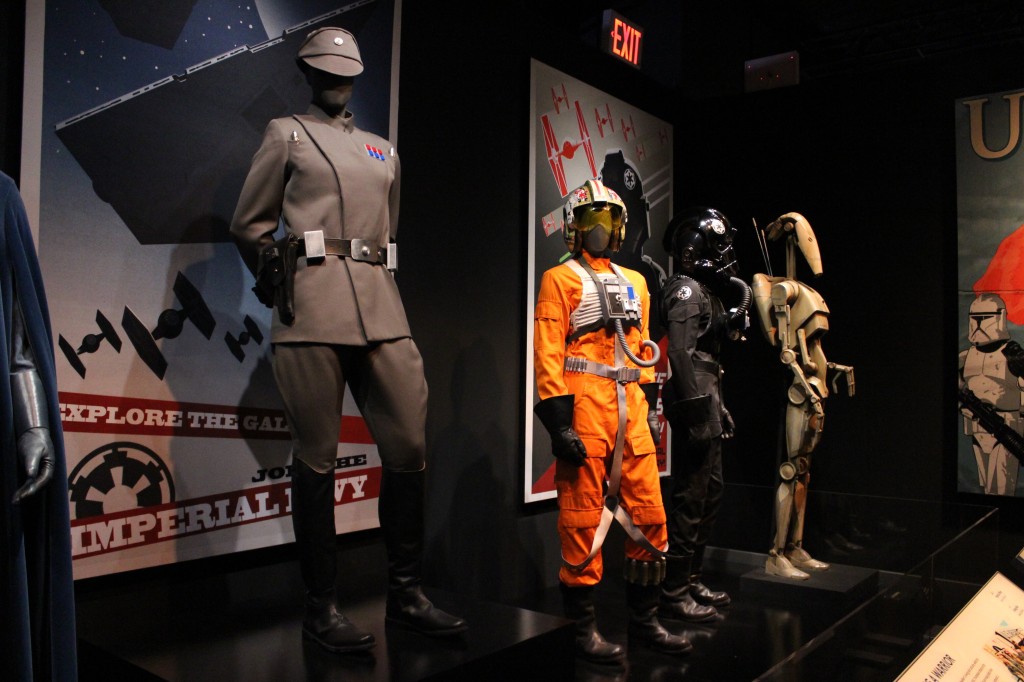 Imperial Officer, X-Wing Pilot, TIE Pilot, and Battle Droid