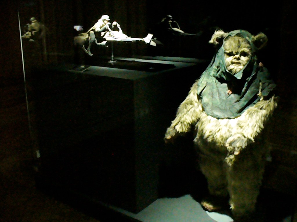 Ewok with Speeder Bike model