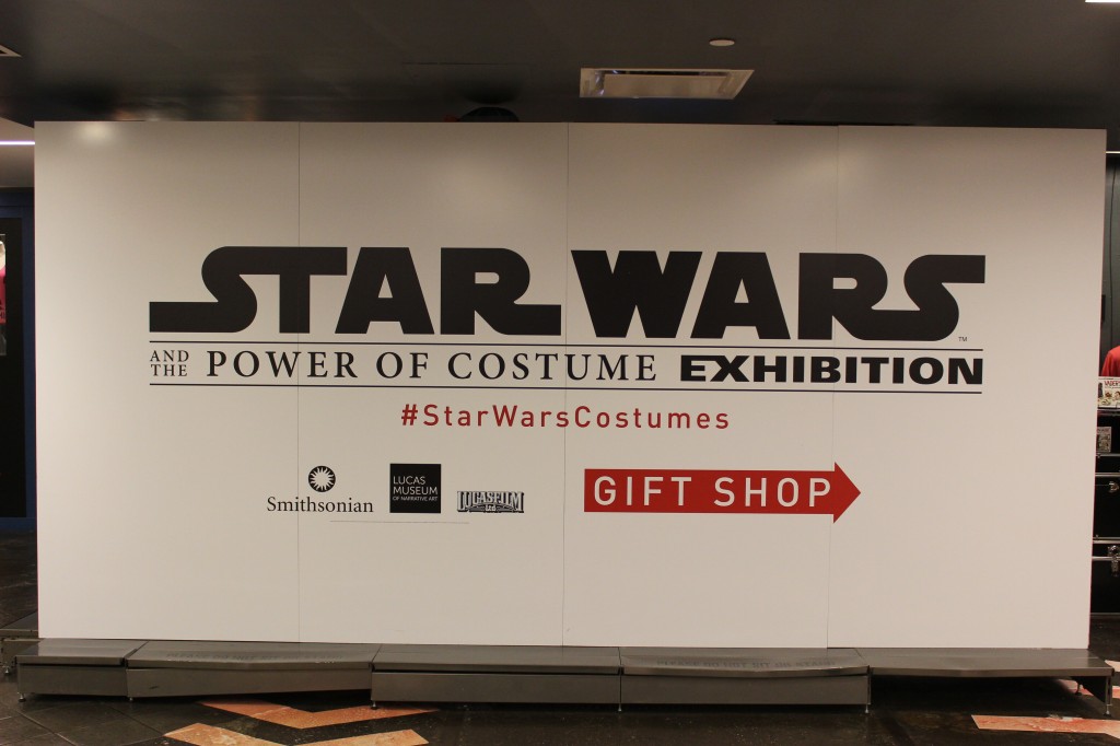 Star Wars and the Power of Costume Exhibition Interior Sign