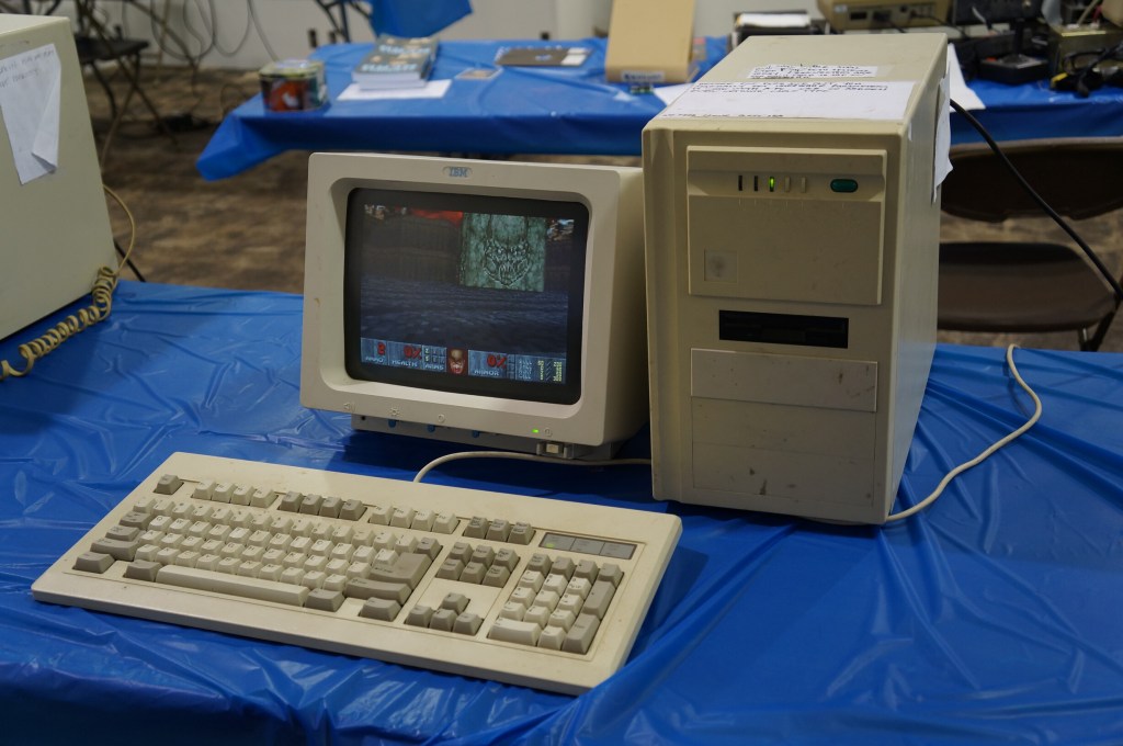 VCFSE 2.0, Exhibition Hall, PC running Doom