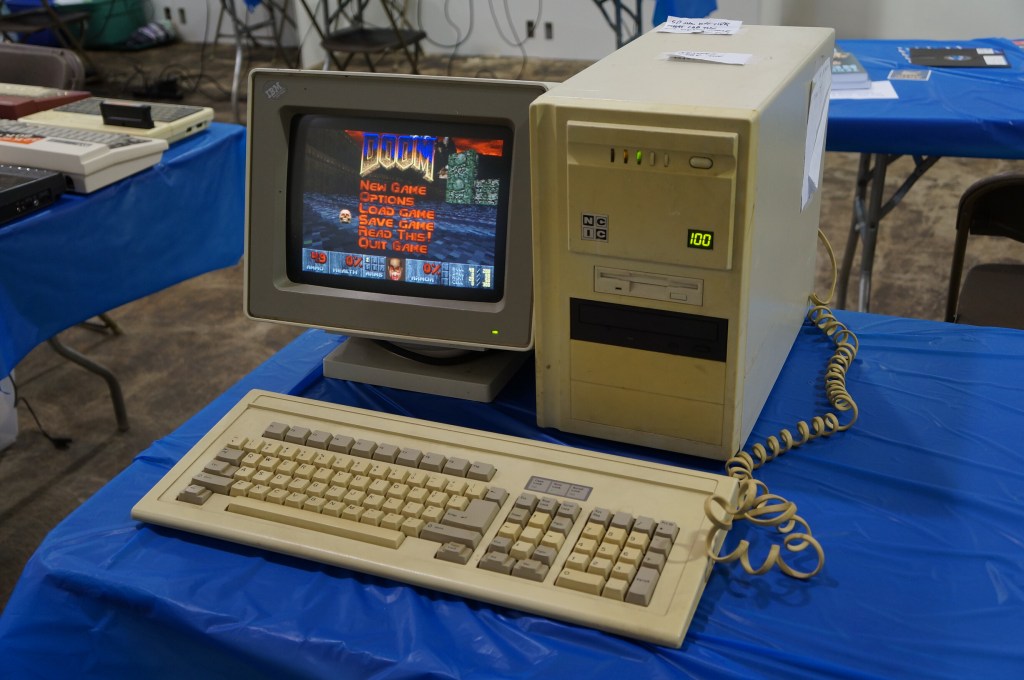 VCFSE 2.0, Exhibition Hall, PC running Doom