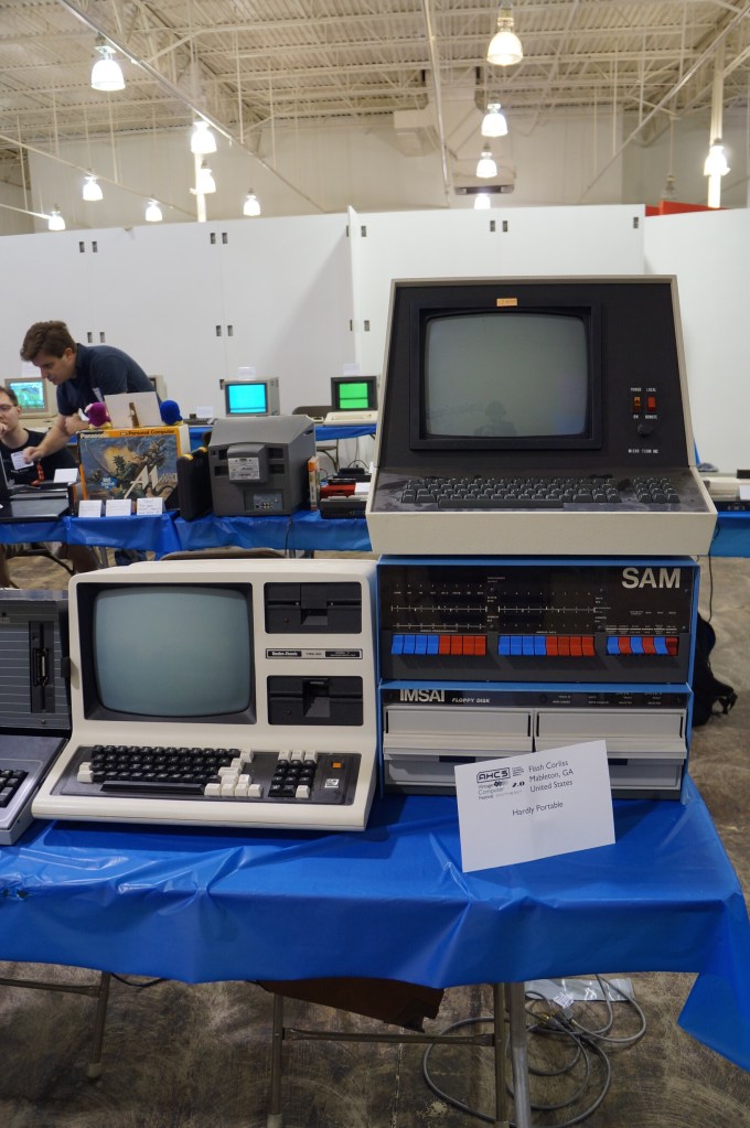 VCFSE 2.0, Exhibition Hall, SAM (looks like an IMSAI) and TRS-80
