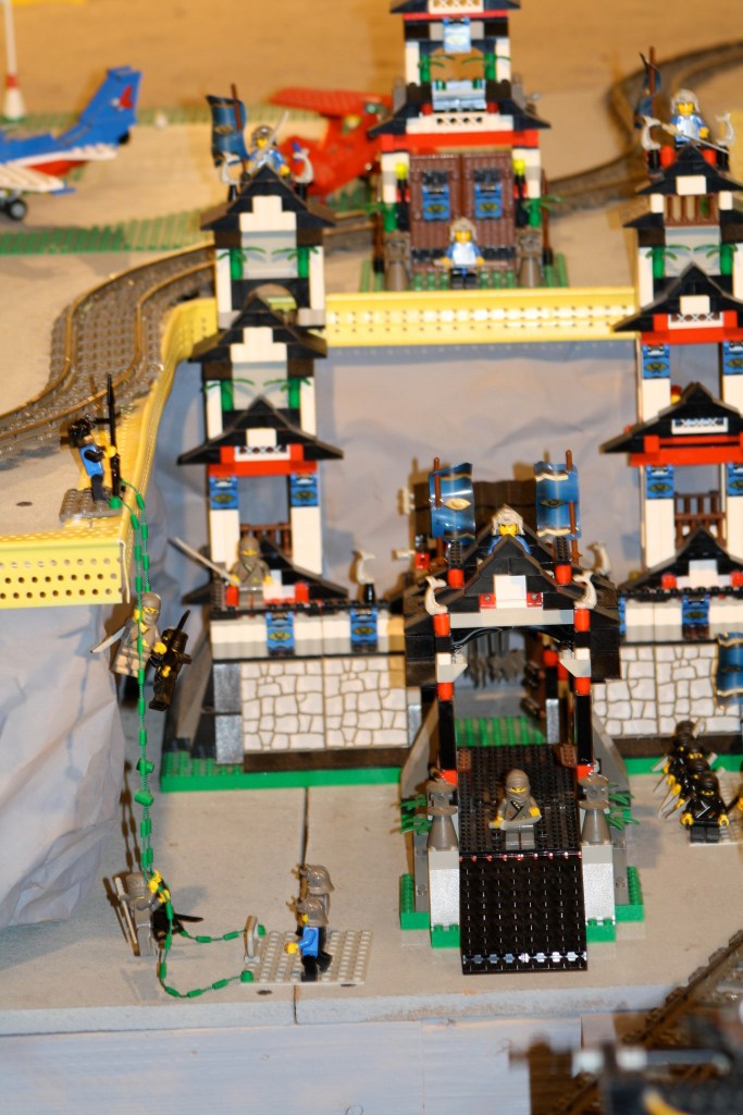 Brick City in Niagara Falls, LEGO sets, custom models, and minifigures on display.