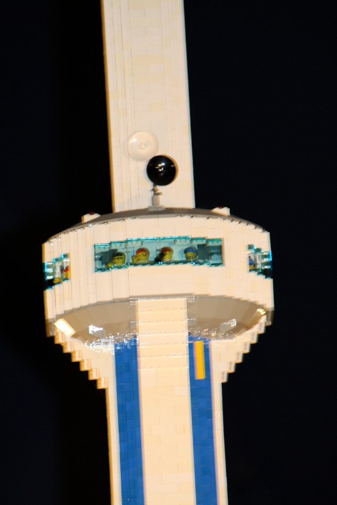 Brick City in Niagara Falls, LEGO sets, custom models, and minifigures on display.