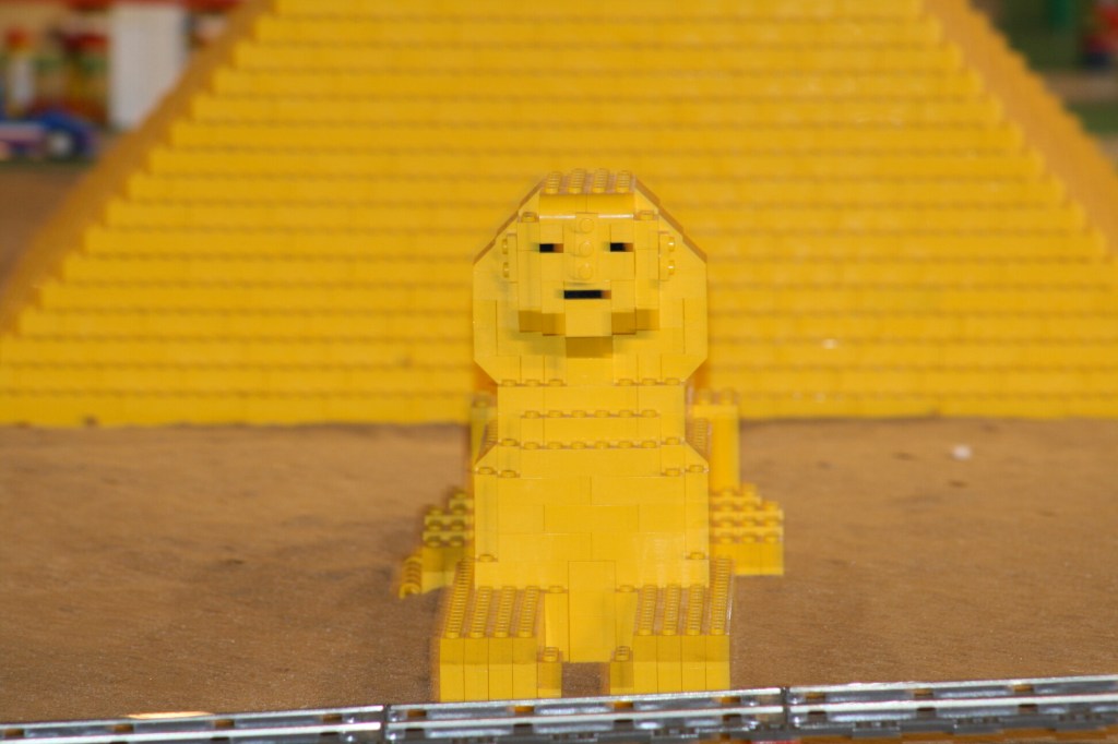 Brick City in Niagara Falls, LEGO sets, custom models, and minifigures on display.