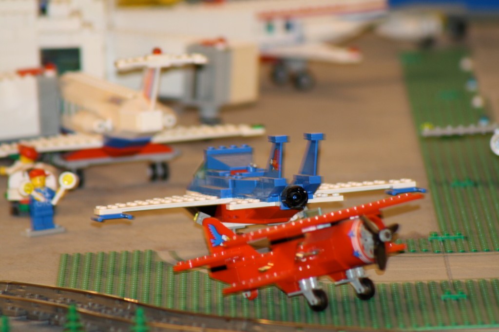 Brick City in Niagara Falls, LEGO sets, custom models, and minifigures on display.