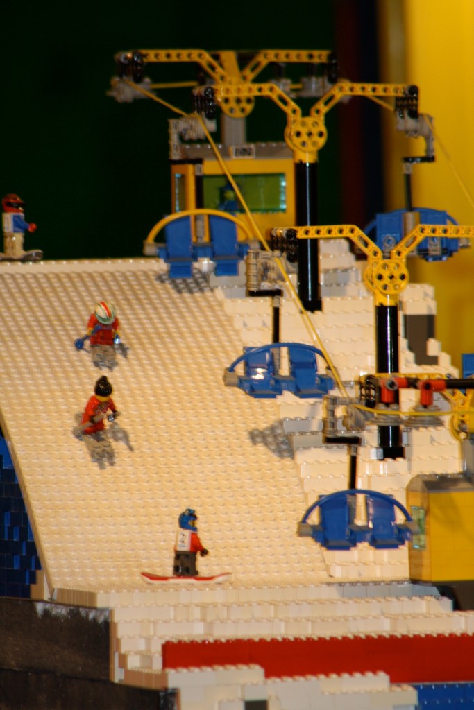Brick City in Niagara Falls, LEGO sets, custom models, and minifigures on display.