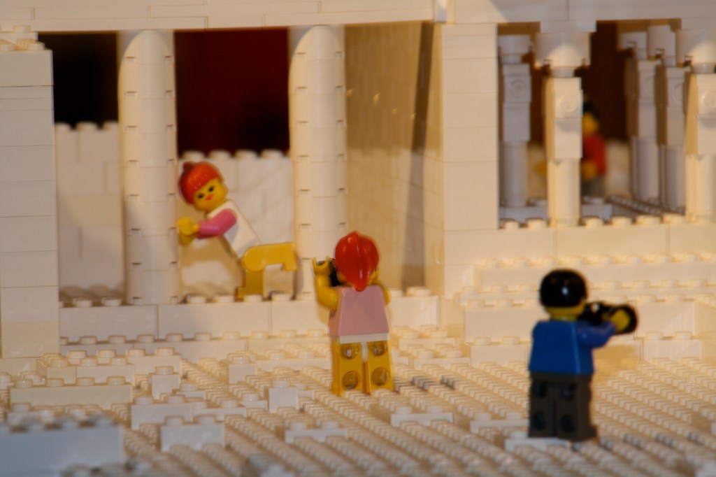 Brick City in Niagara Falls, LEGO sets, custom models, and minifigures on display.