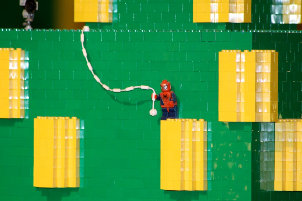 Brick City in Niagara Falls, LEGO sets, custom models, and minifigures on display.