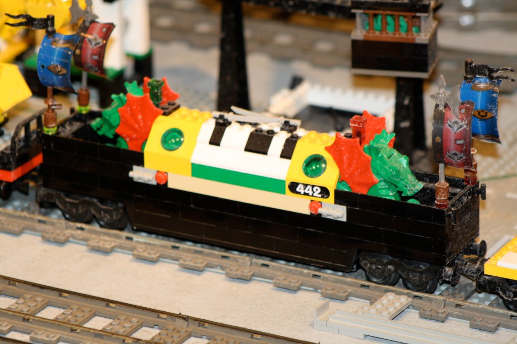 Brick City in Niagara Falls, LEGO sets, custom models, and minifigures on display.