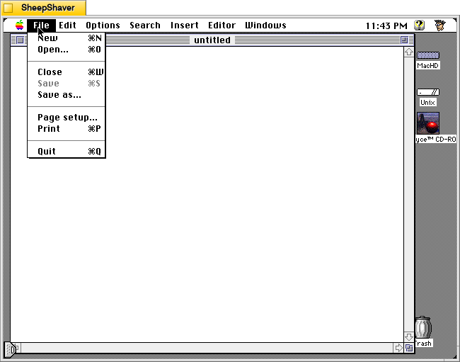 Kant Generator Pro for Macintosh, File menu