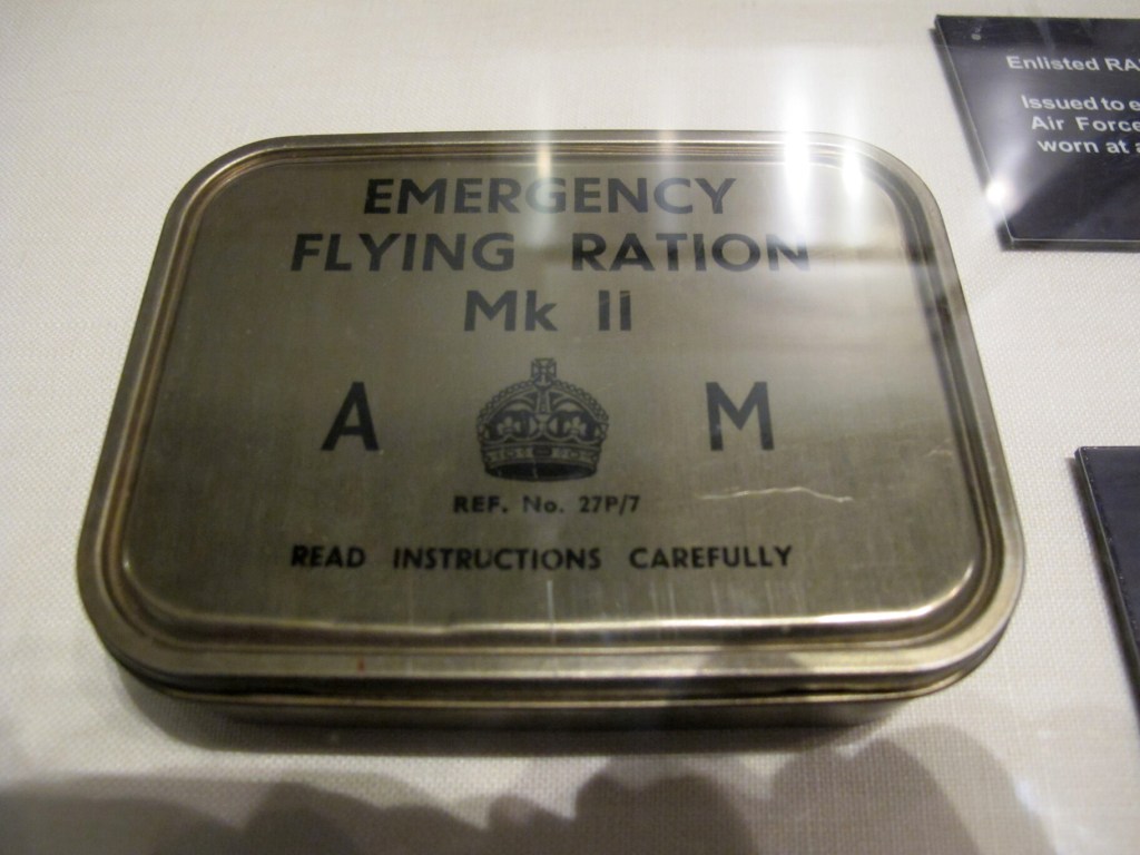 Mighty Eighth Air Force Museum in Savannah, GA, British Emergency Flying Ration Mk II Tin