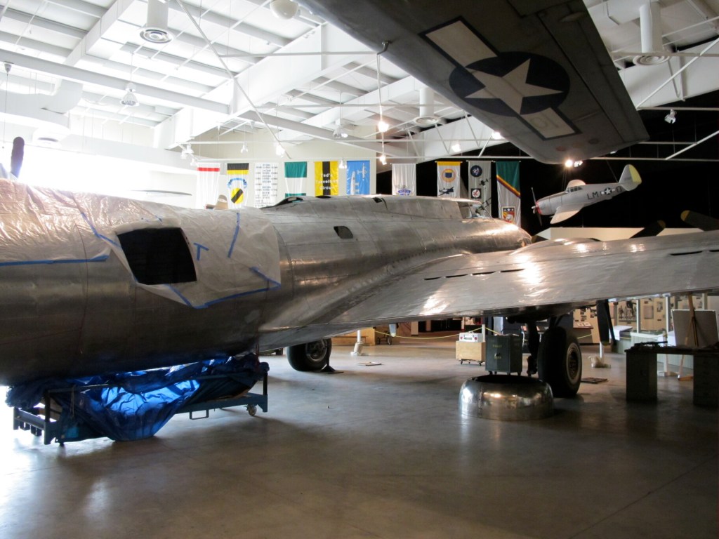 Mighty Eighth Air Force Museum in Savannah, GA, Boeing B-17 Flying Fortress Being Restored