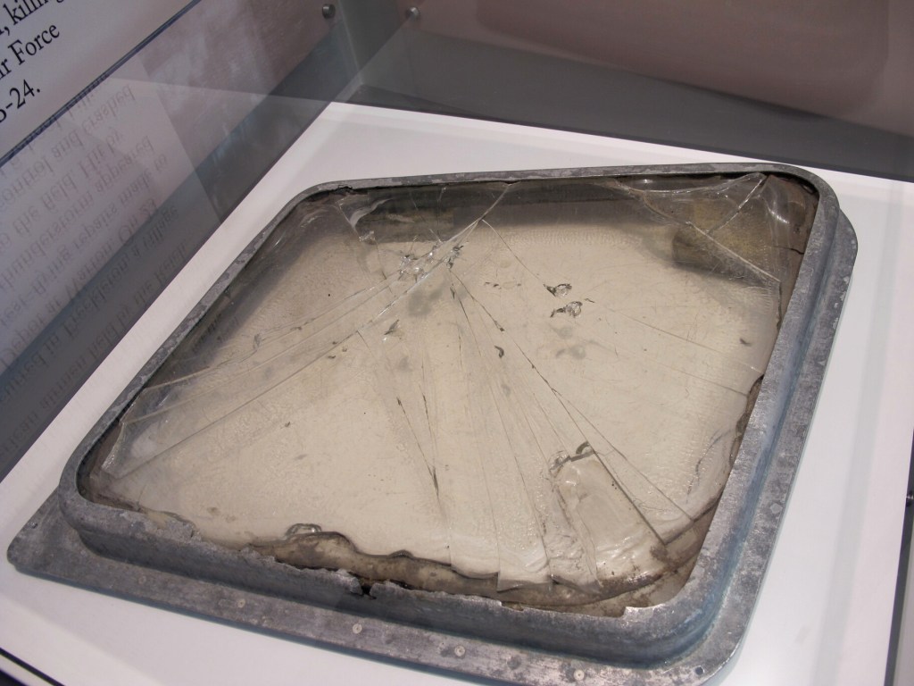 Mighty Eighth Air Force Museum in Savannah, GA, Consolidated B-24 Liberator recovered window