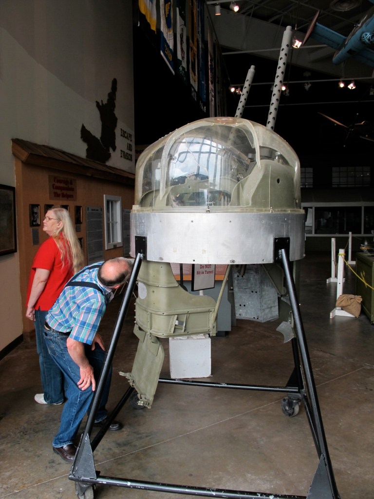 Mighty Eighth Air Force Museum in Savannah, GA, Boeing B-17 Flying Fortress Being Restored, Dorsal Gunner Position