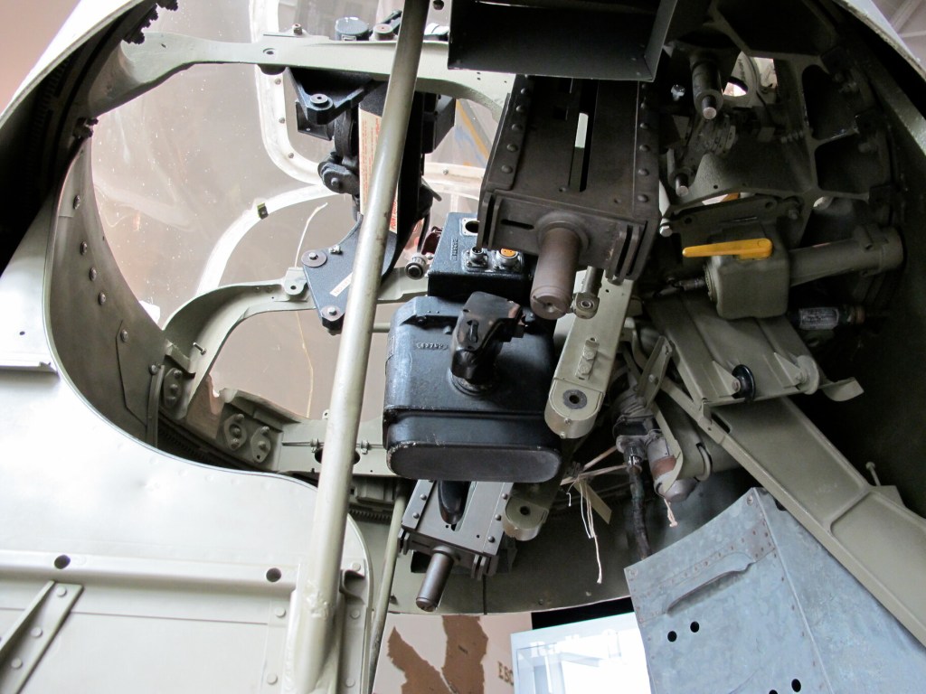 Mighty Eighth Air Force Museum in Savannah, GA, Boeing B-17 Flying Fortress Being Restored, Dorsal Gunner Position