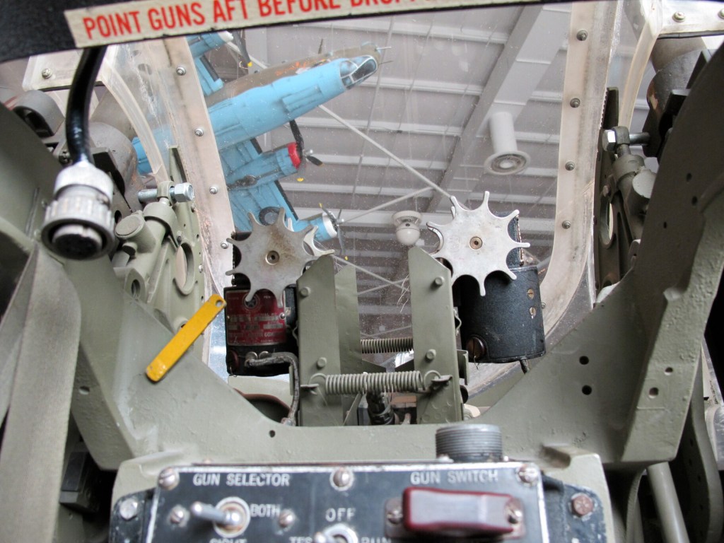 Mighty Eighth Air Force Museum in Savannah, GA, Boeing B-17 Flying Fortress Being Restored, Dorsal Gunner Position