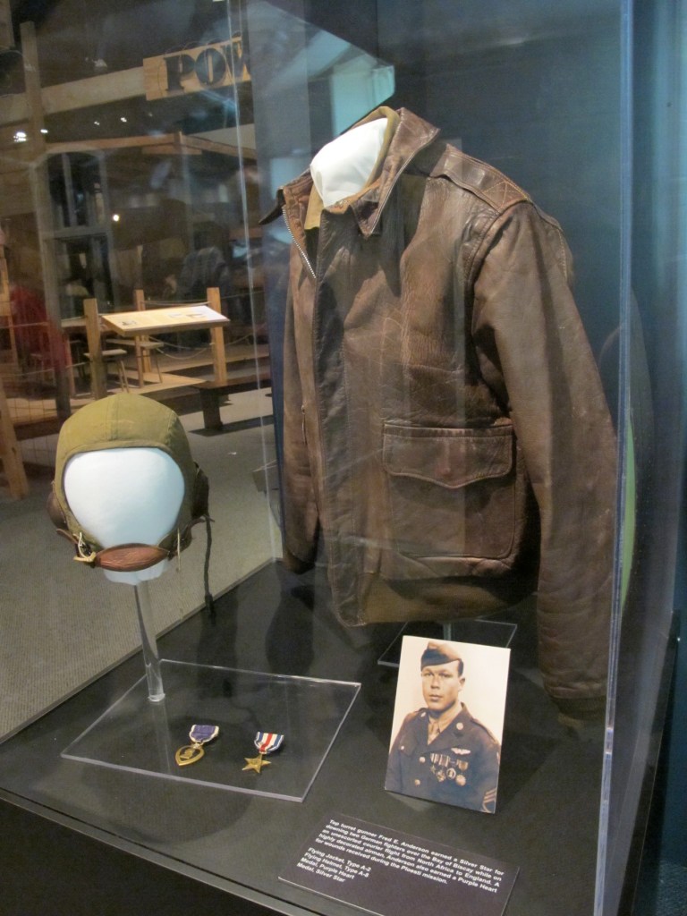 Mighty Eighth Air Force Museum in Savannah, GA, Leather Flight Jacket and Radio Helmet