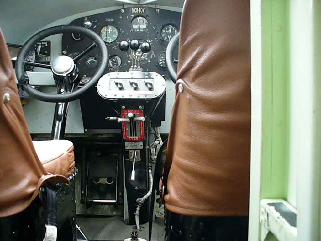 1929 Ford Tri-Motor Model 4-AT on St. Simons Island, GA, Cockpit