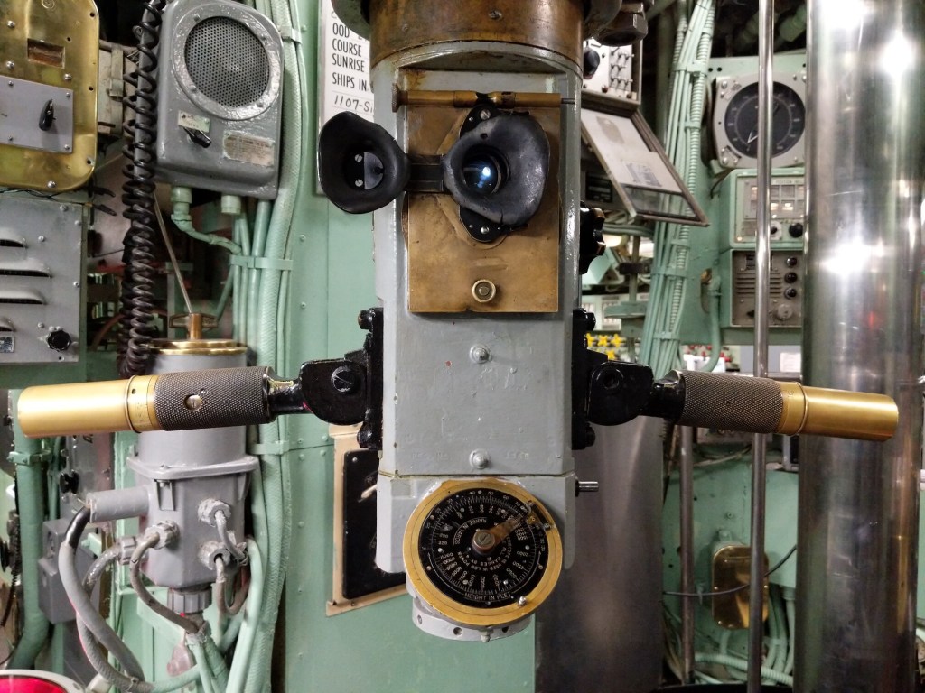 USS Growler (SSG-577), Cold War-era Cruise Missile Submarine Docked Next to Intrepid Museum, March 2019, Periscope