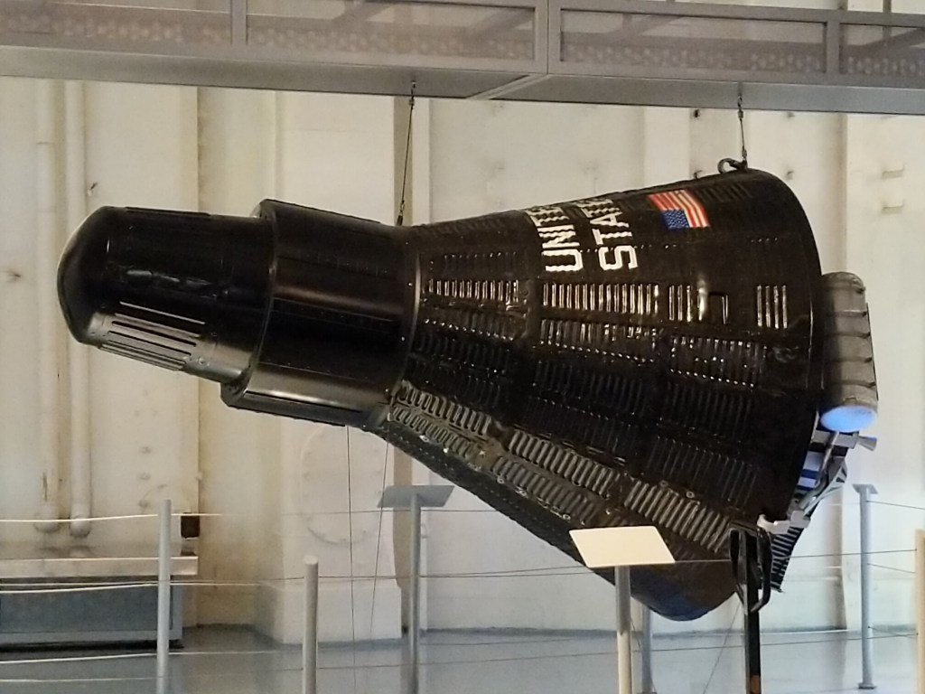 Intrepid Museum, WWII Aircraft Carrier turned Air and Space Museum, Manhattan, New York, Mercury Capsule