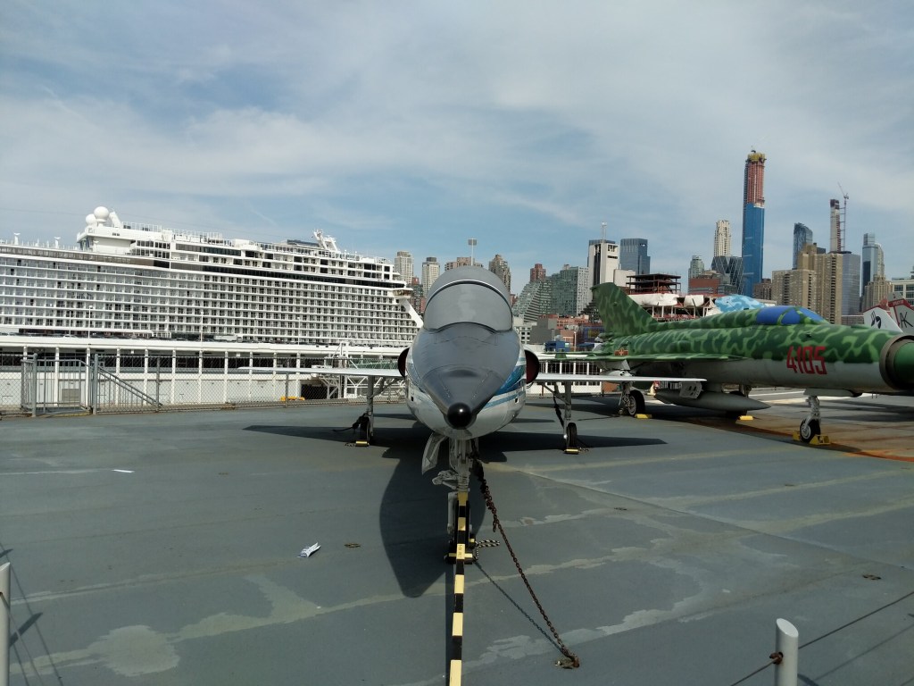 Intrepid Museum, WWII Aircraft Carrier turned Air and Space Museum, Manhattan, New York, Northrop T-38 Talon