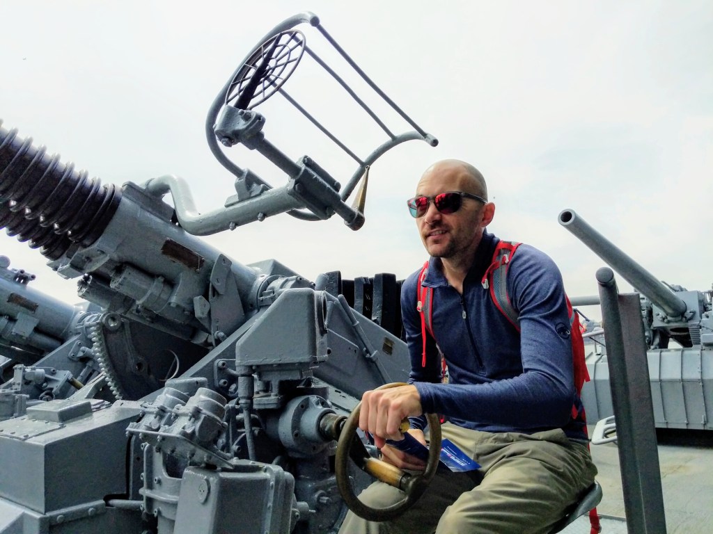 Intrepid Museum, WWII Aircraft Carrier turned Air and Space Museum, Manhattan, New York, Anti-Aircraft Batteries