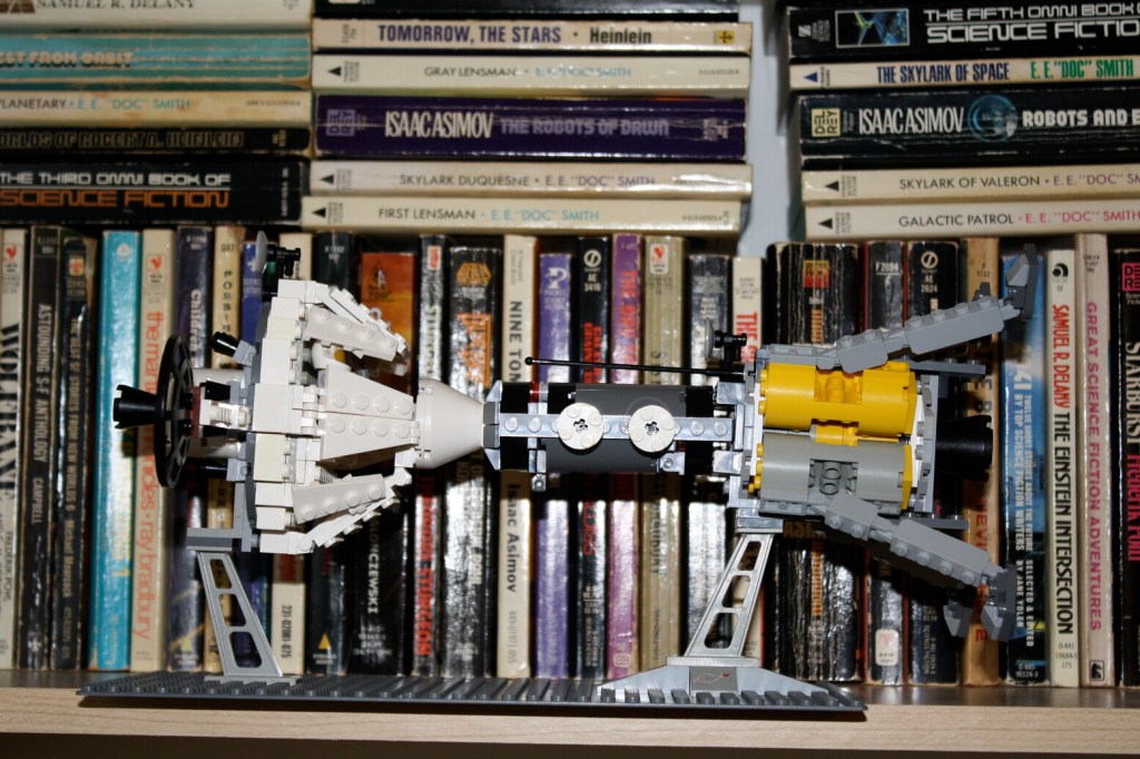 LEGO NASA Project Constellation Orion command module and Altair  moon lander