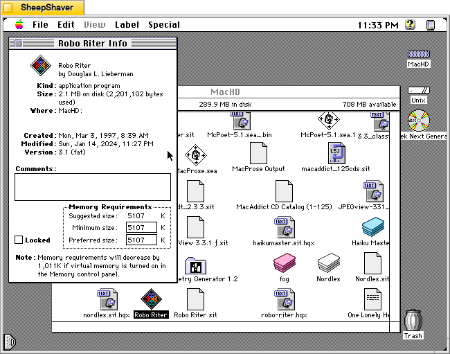 Computer Riter Name Robo Riter 3.1, an Automatic Haiku, French Lai, Ballade, and Limerick ...