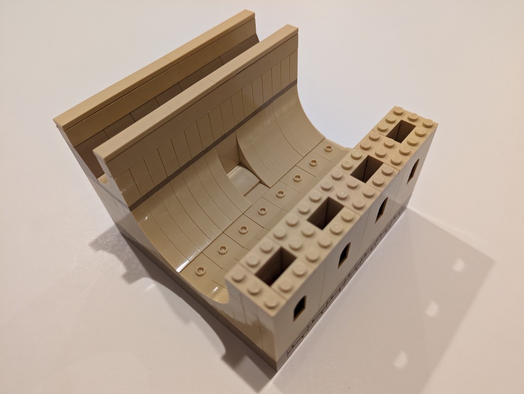 DIY LEGO Display Stand for holding two heavy objects on a desk