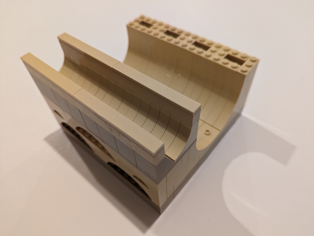 DIY LEGO Display Stand for holding two heavy objects on a desk