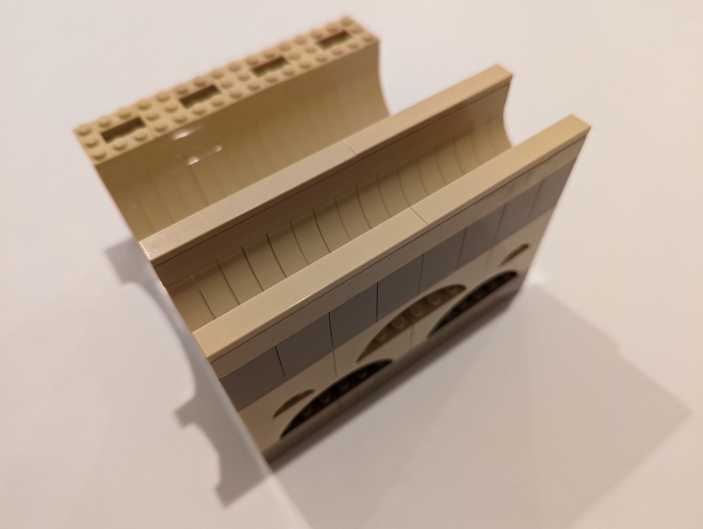 DIY LEGO Display Stand for holding two heavy objects on a desk