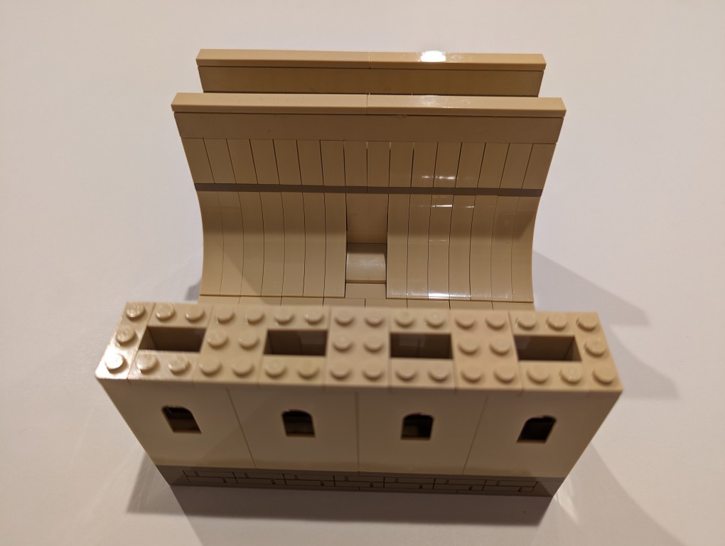 DIY LEGO Display Stand for holding two heavy objects on a desk