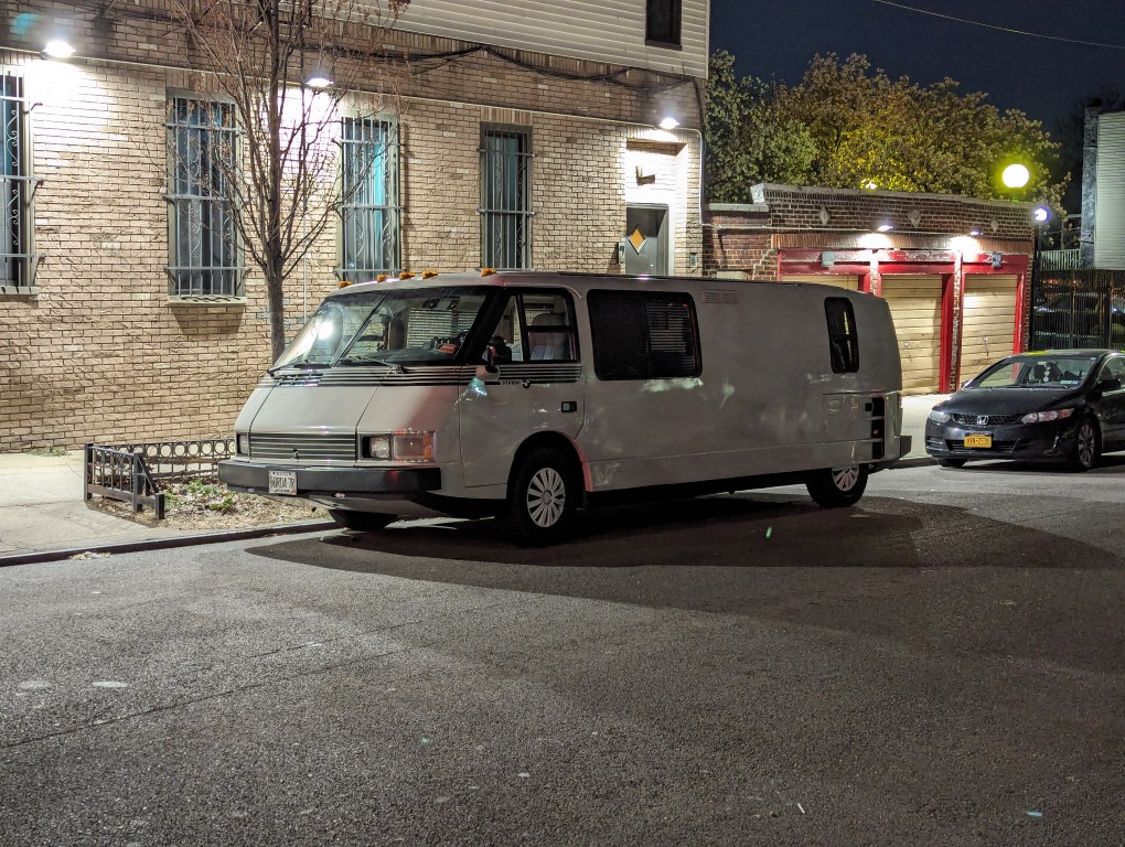 Vixen RV front-side view on driver's side