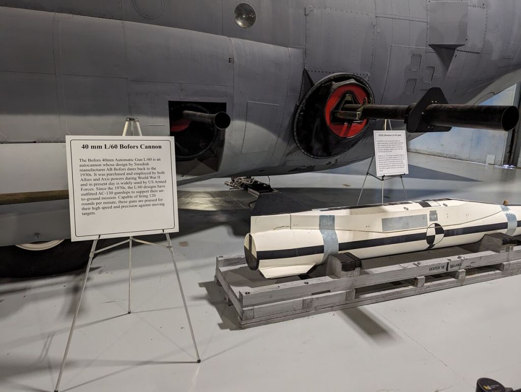 Lockheed C-130 Hercules and Its Weapons and Equipment, Museum of Aviation, Robins Air Force Base, Warner Robins, GA.