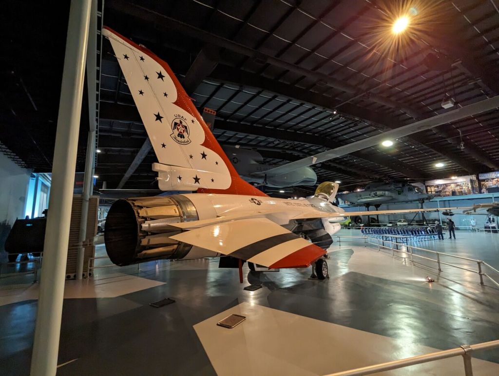General Dynamics F-16 Fighting Falcon (Thunderbirds), Museum of Aviation, Robins Air Force Base, Warner Robins, GA.