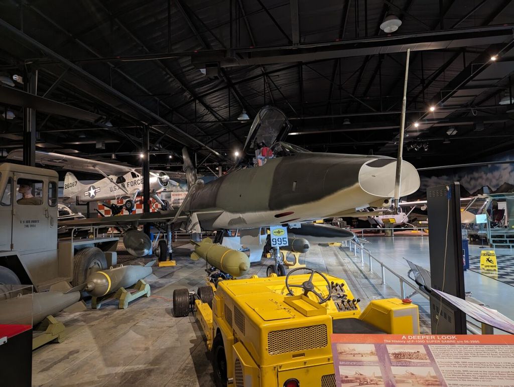 North American F-100 Super Sabre Museum of Aviation, Robins Air Force Base, Warner Robins, GA.