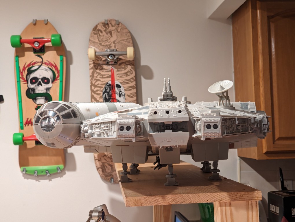 2008 Hasbro Millennium Falcon sitting on the shelf