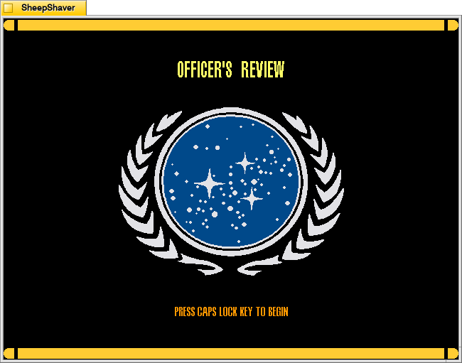 After Dark - Star Trek: The Next Generation screensaver, Officer's Review