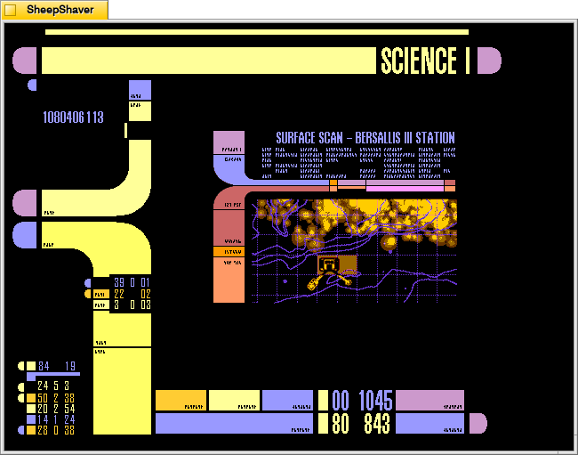 After Dark - Star Trek: The Next Generation screensaver, Science Stations.