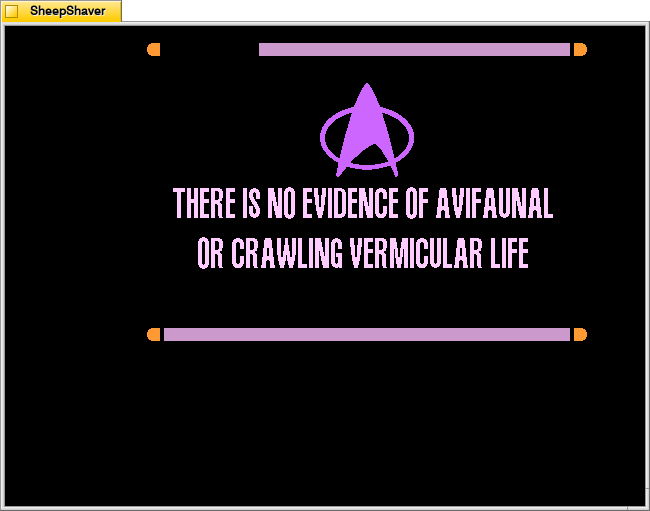 After Dark - Star Trek: The Next Generation screensaver, Starfleet Messages.