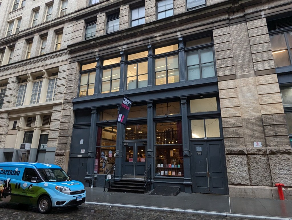 Front facade of Housing Works Books in Manhattan, New York.