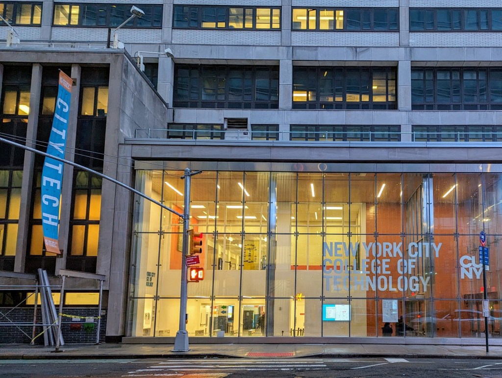 New Entrance to the Namm Building at City Tech on Jay Street, Brooklyn.