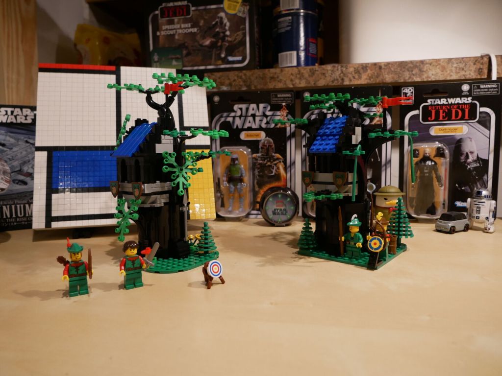 LEGO Forest Hideout (40567) and Forestmen's Hideout (6054)